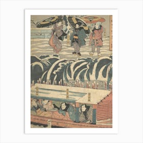 Print (2) By Utagawa Kunisada Art Print