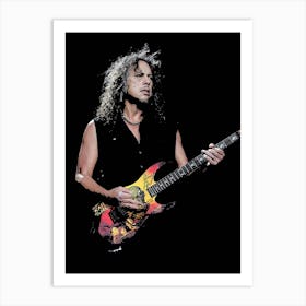 Kirk Hammett metallica band music 3 Art Print