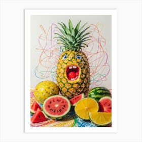 Pineapple Art Art Print