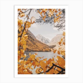 Autumn Mountain Lake Art Print