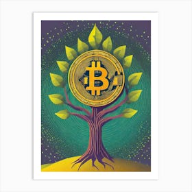 Bitcoin Tree 1 Art Print