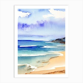 Apollo Bay Beach 3, Australia Watercolour Art Print