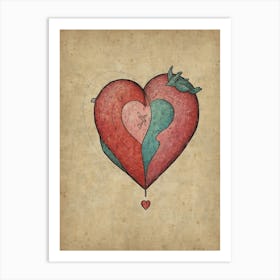 Heart Of Love 16 Art Print