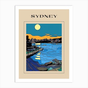 Minimal Design Style Of Sydney, Australia 4 Poster Art Print