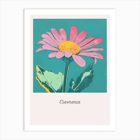 Cineraria 1 Square Flower Illustration Poster Art Print