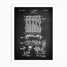 Abacus Math Decor Counting Frame Calculating Tool Patent Print Patent Decor Toy Room Art Math Poster Drinking Bird Art Eg4041 Art Print