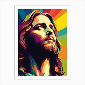 Jesus Christ Pop Art 3 Art Print