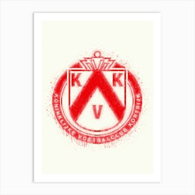 Kv Kortrijk League Belgium Art Print