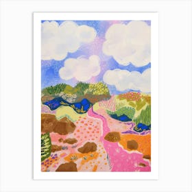 Top of the mountain in Rote Island Art Print