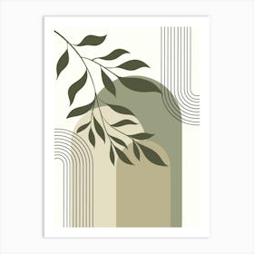 Abstract Leaf Art Print