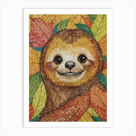 Sloth 12 Art Print