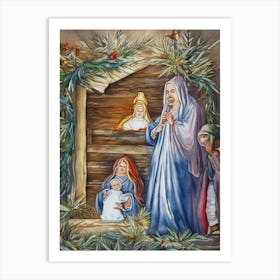 Nativity Scene 38 Art Print