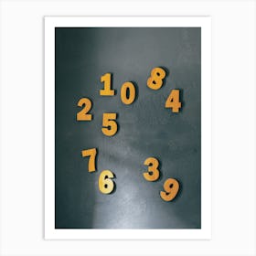 Numbers On A Wall Art Print