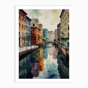 Reflection In The Canal Art Print