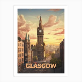 Glasgow Scotland Travel Art Print