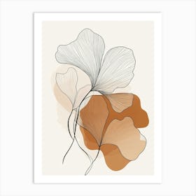 Ginkgo Leaves 9 Art Print