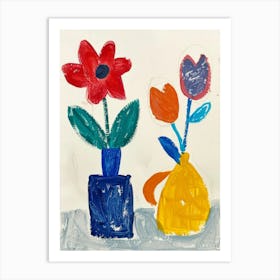 Flowers In Vases 7 Art Print