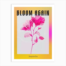 Hot Pink Bougainvillea 2 Poster Art Print