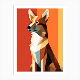 Corgi, Minimalism Art Print