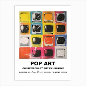 Televisions Pop Art 4 Art Print