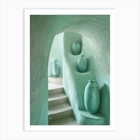 Vases In A Cave Art Print