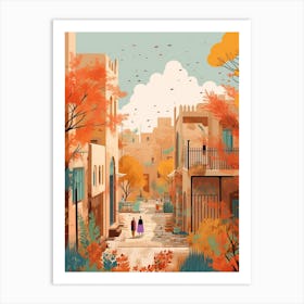 Baghdad In Autumn Fall Travel Art 4 Art Print