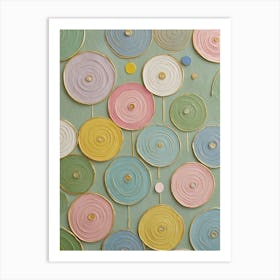 Pastel Swirls Art Print