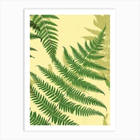 Pattern Poster Australian Tree Fern 3 Art Print