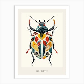 Colourful Insect Illustration Flea Beetle 9 Poster Art Print