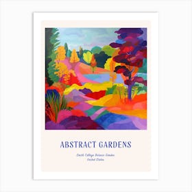 Colourful Gardens Smith College Botanic Garden Usa 2 Blue Poster Art Print