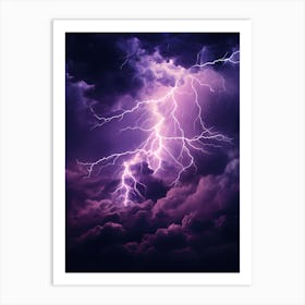 Lightning In The Sky 2 Art Print