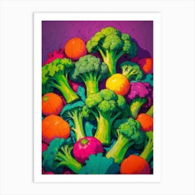 Colorful Vegetables Canvas Print Art Print