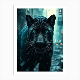 Black Panther 4 Art Print