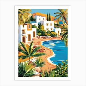 Greece Beach House Poster