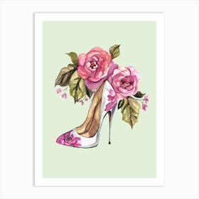 Floral High Heel Art Print