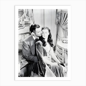 Clark Gable And Vivien Leigh In Gone With The Wind Art Print