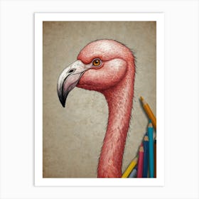 Flamingo 20 Art Print