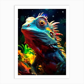 Iguana Art Print