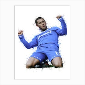 Eden Hazard Painting 1 Art Print