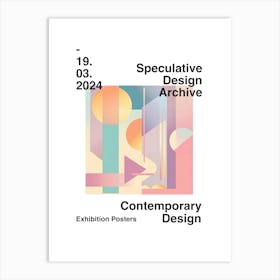 Speculative Design Archive Abstract Poster 22 Art Print