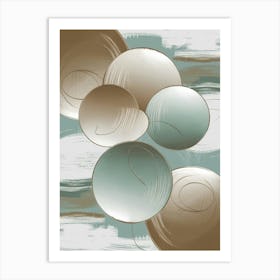 Abstract Circles Canvas Art Art Print