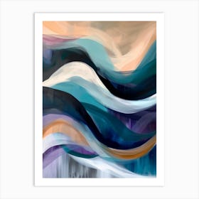 Abstract Wave Painting 15 Art Print