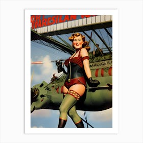 Pin Up Girl 3 Art Print