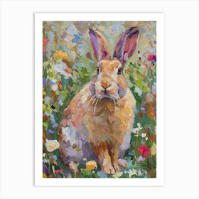 Flemish Giant Rabbit Painting 2 Art Print