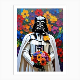 Wedding Vader Art Print