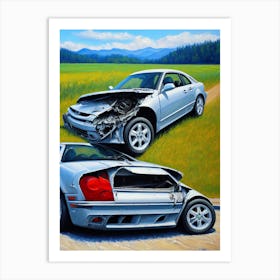 Car Accident Art Print