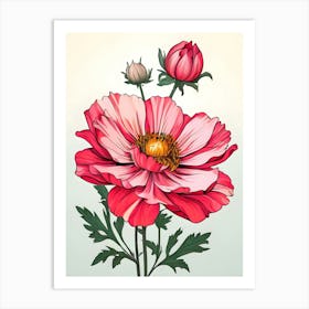 Cosmos Flower 1 Art Print