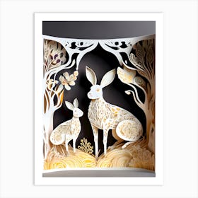 Paper Cut Art -Reimagined Art Print