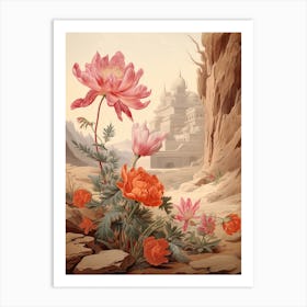 Chinese Fringe Flower Victorian Style 1 Art Print