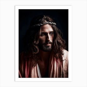Color Photograph Of Jesus Christ 1 Art Print